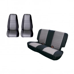 Seat Cover Kit, Black/Gray-...