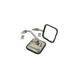 Side Mirror Kit, Stainless...
